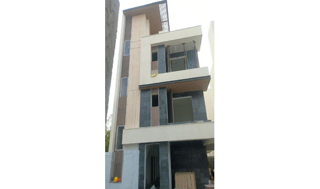 DRA Inara construction update on 24-11-2025 showing Villa No 4-Front Elevation View View in OMR, Chennai.